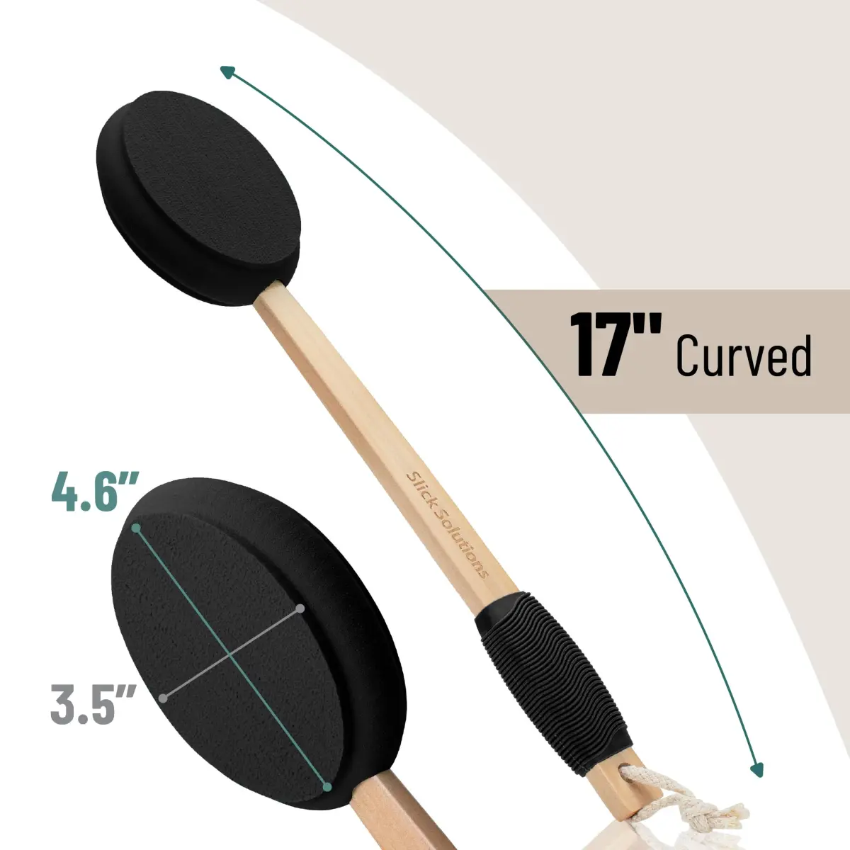 Slick Solutions 17 Inch Black Lotion Applicator | Easy Reach for Back & Body - 1 Pack - view 2