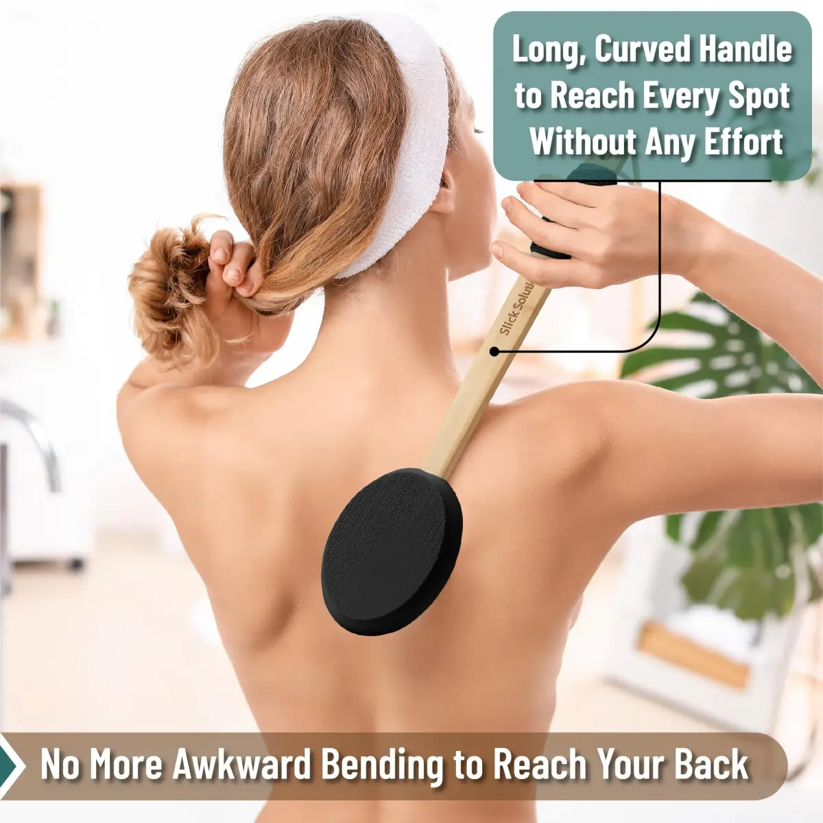 Slick Solutions 17 Inch Black Lotion Applicator | Easy Reach for Back & Body - 1 Pack - view 3