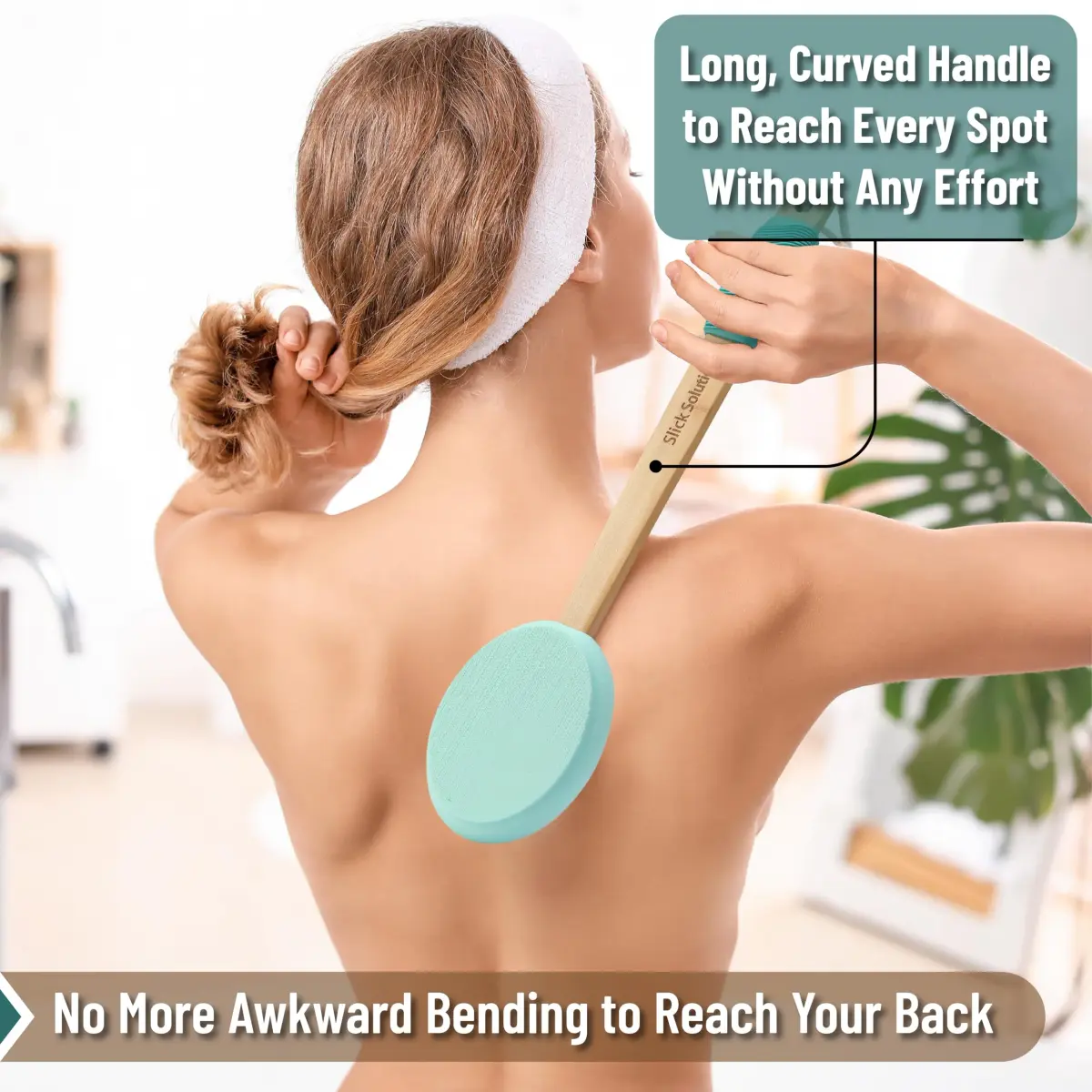 Slick Solutions 17 Inch Lotion Applicator - White and Blue 2 Pack | Reach Your Back Easily - view 3