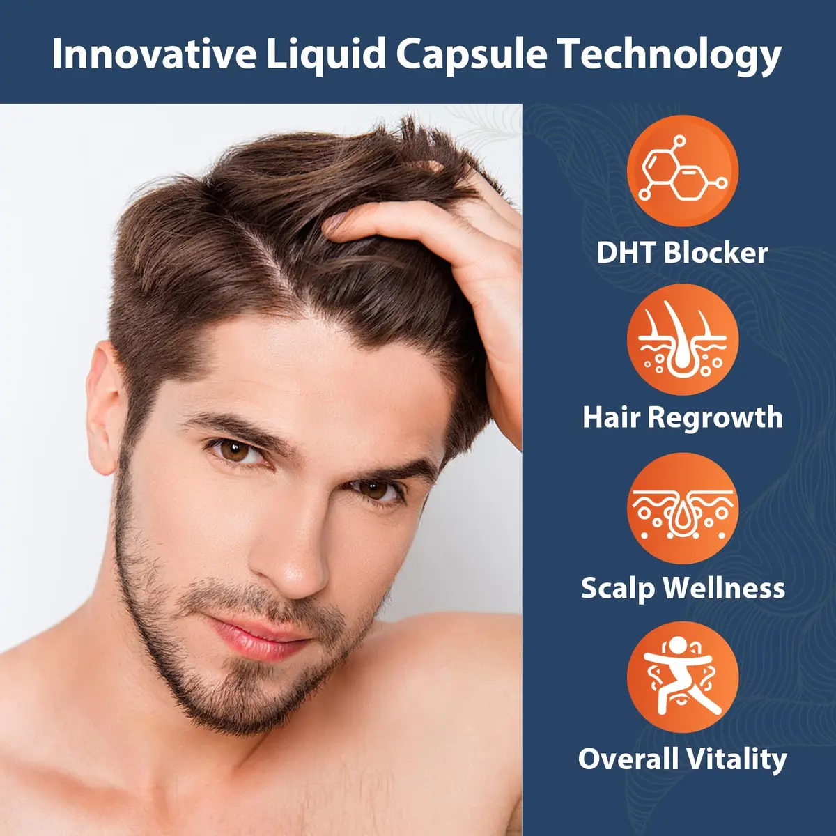 Talyvoriathor DHT Blocker for Men 90 Capsules | Hair Growth & Thicker Hair Support - view 3