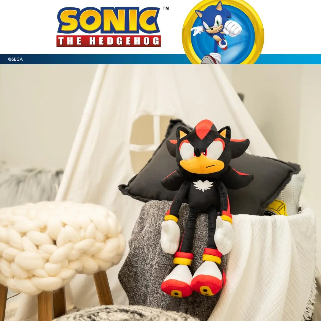 Franco Shadow the Hedgehog Plush Cuddle Pillow Buddy 56cm (22") | Officially Licensed SEGA Product - view 6