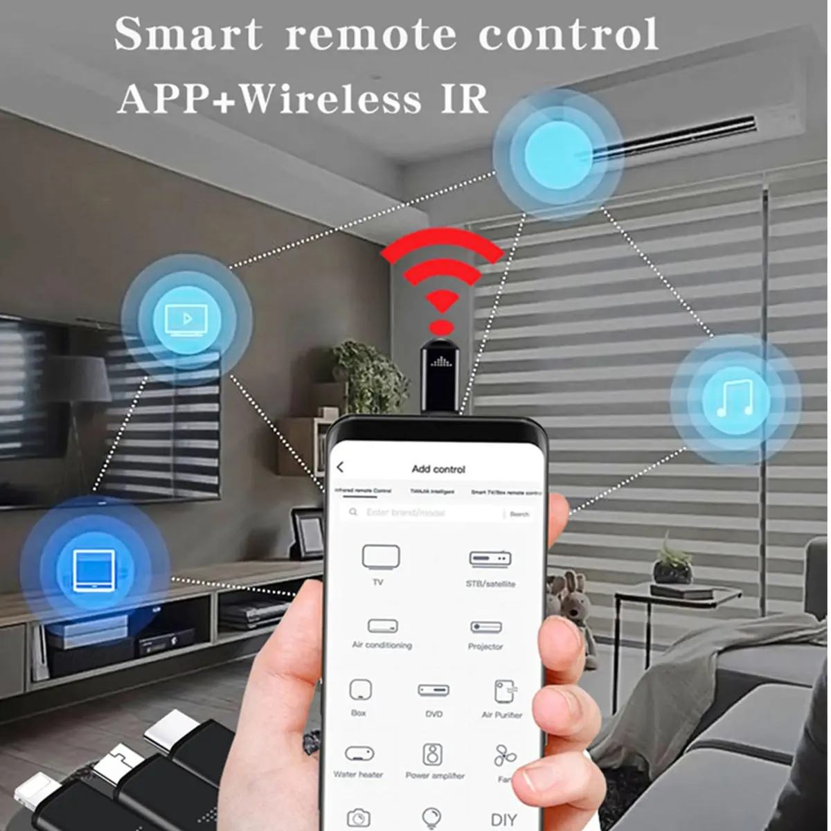 Tuanzi R09 Mini Smartphone IR Remote Controller Adapter for Android & iPhone | Universal Infrared Control - view 4