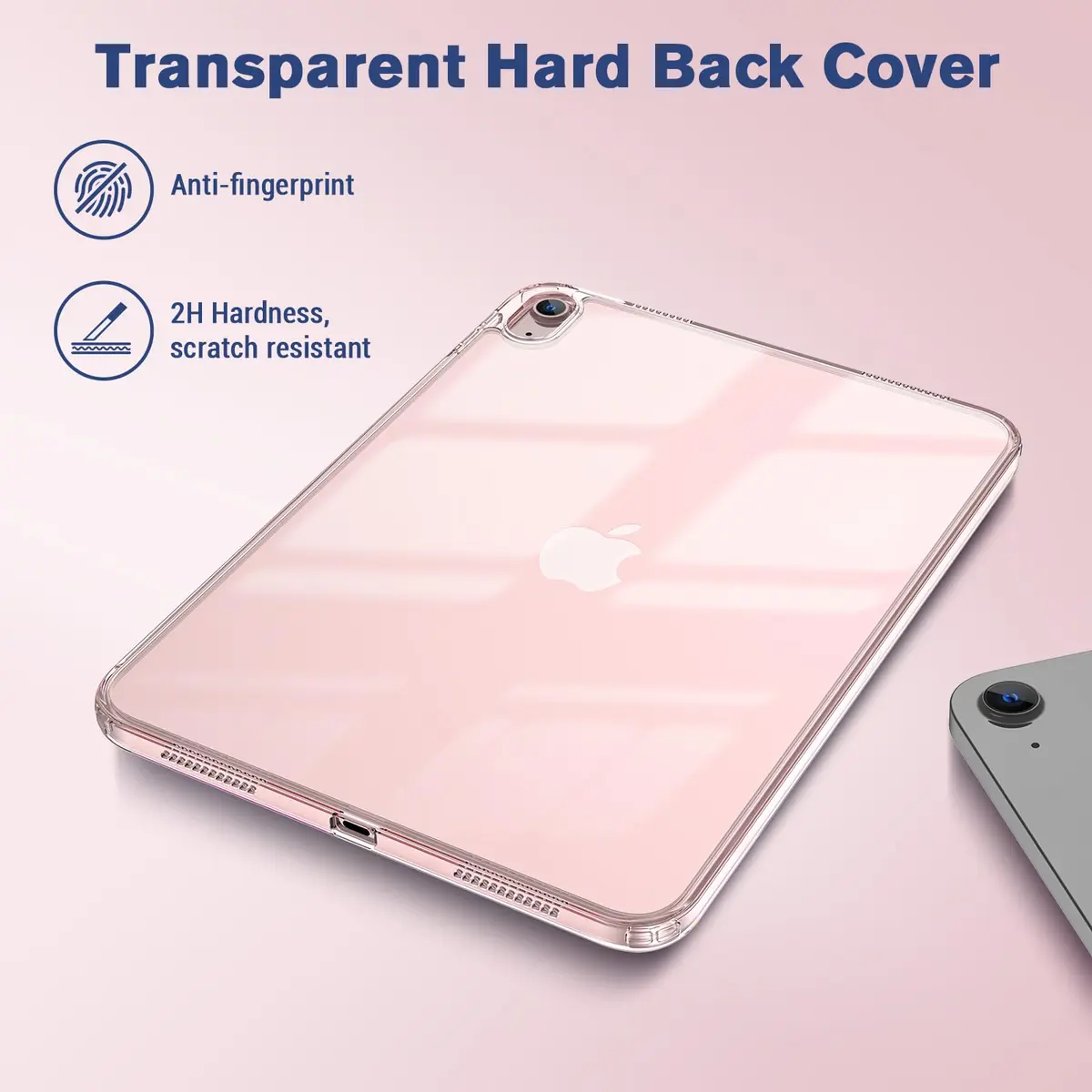 ProCase Clear Back Case for iPad 11th Gen (A16) 2025 11 Inch & iPad 10th Gen 2022 10.9 Inch | Slim Transparent Pink TPU Cover - view 4