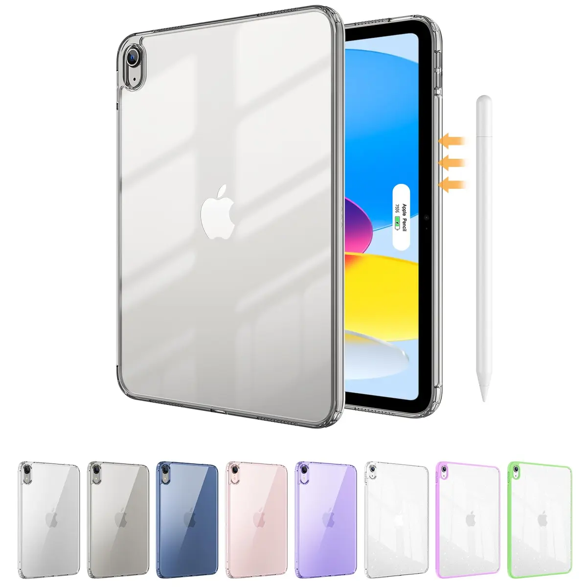 ProCase Clear Back Case for iPad 11th Gen (A16) 2025 & iPad 10th Gen 2022 | Slim Lightweight TPU Cover - main product image