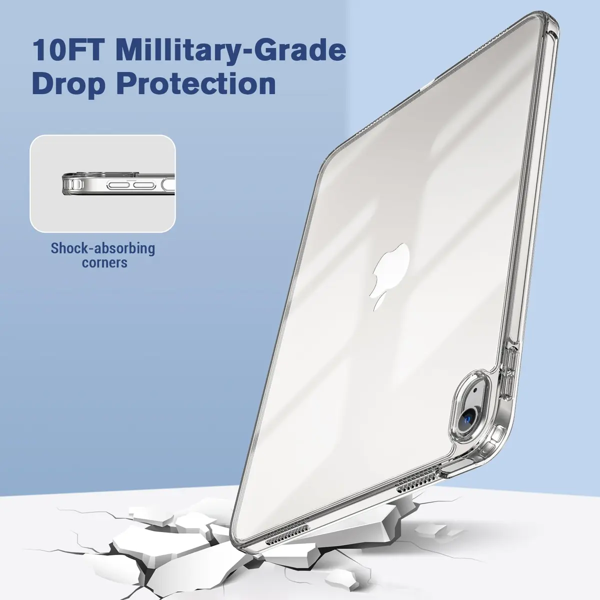 ProCase Clear Back Case for iPad 11th Gen (A16) 2025 & iPad 10th Gen 2022 | Slim Lightweight TPU Cover - view 7