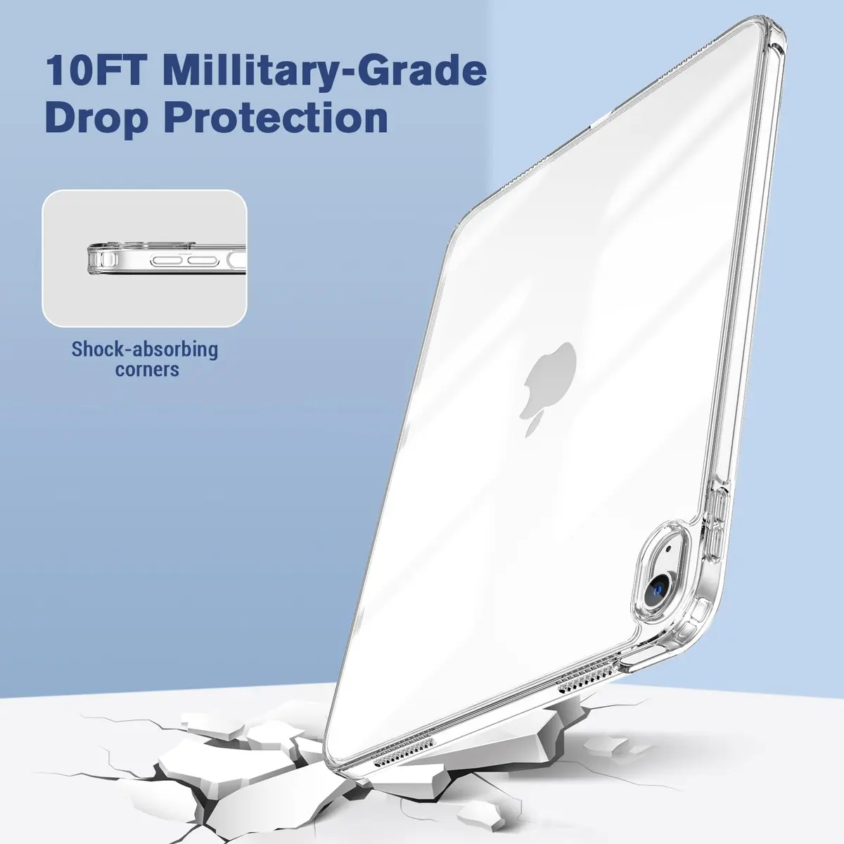 ProCase Clear Back Case for iPad 10th Gen 10.9 Inch 2022 (A2696) | Slim Fit Transparent Cover - view 7