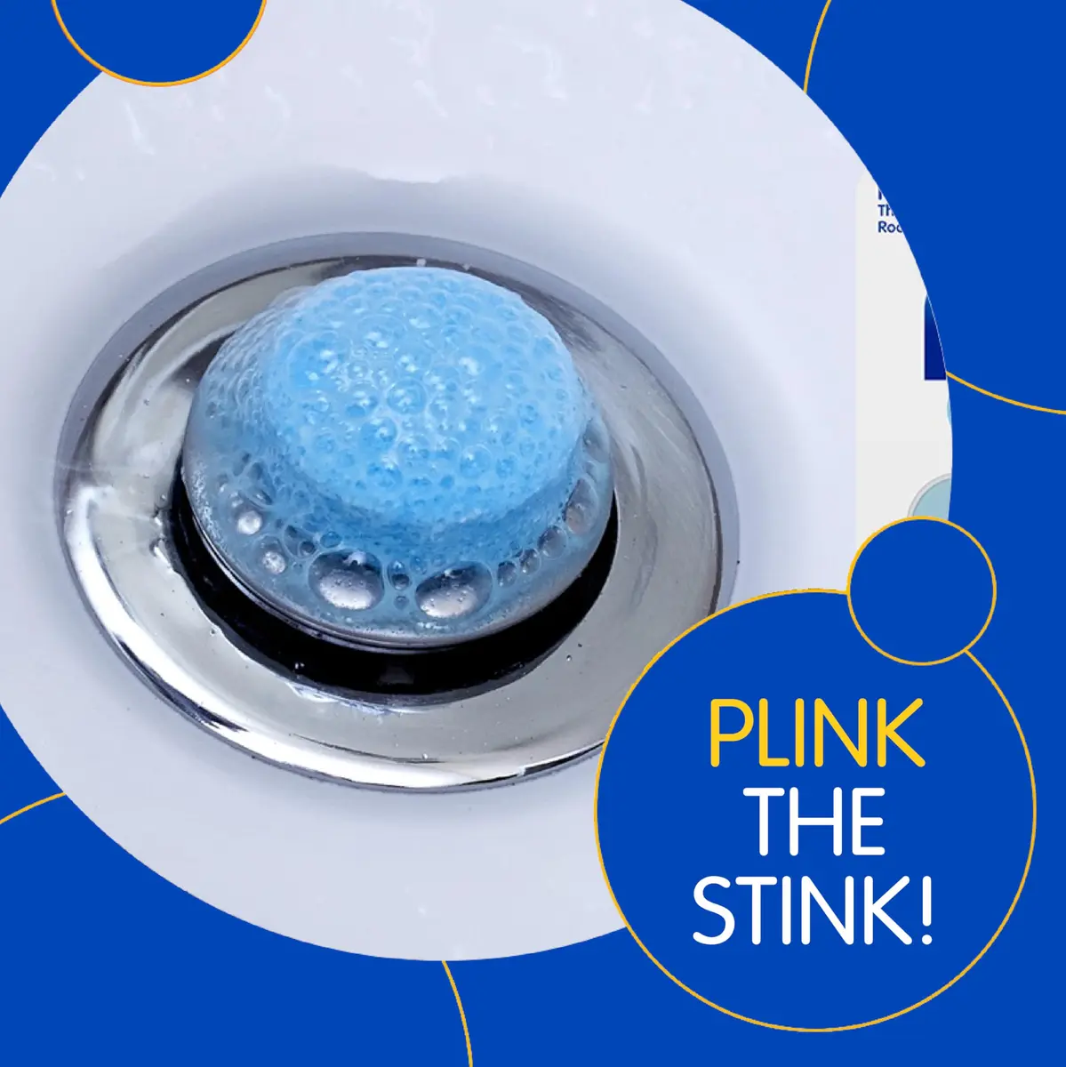 Plink Fizzy Drain Freshner and Cleaner 6 Count | Lemon Scent, Prevents Buildup & Odor (70-120 chars) - view 6