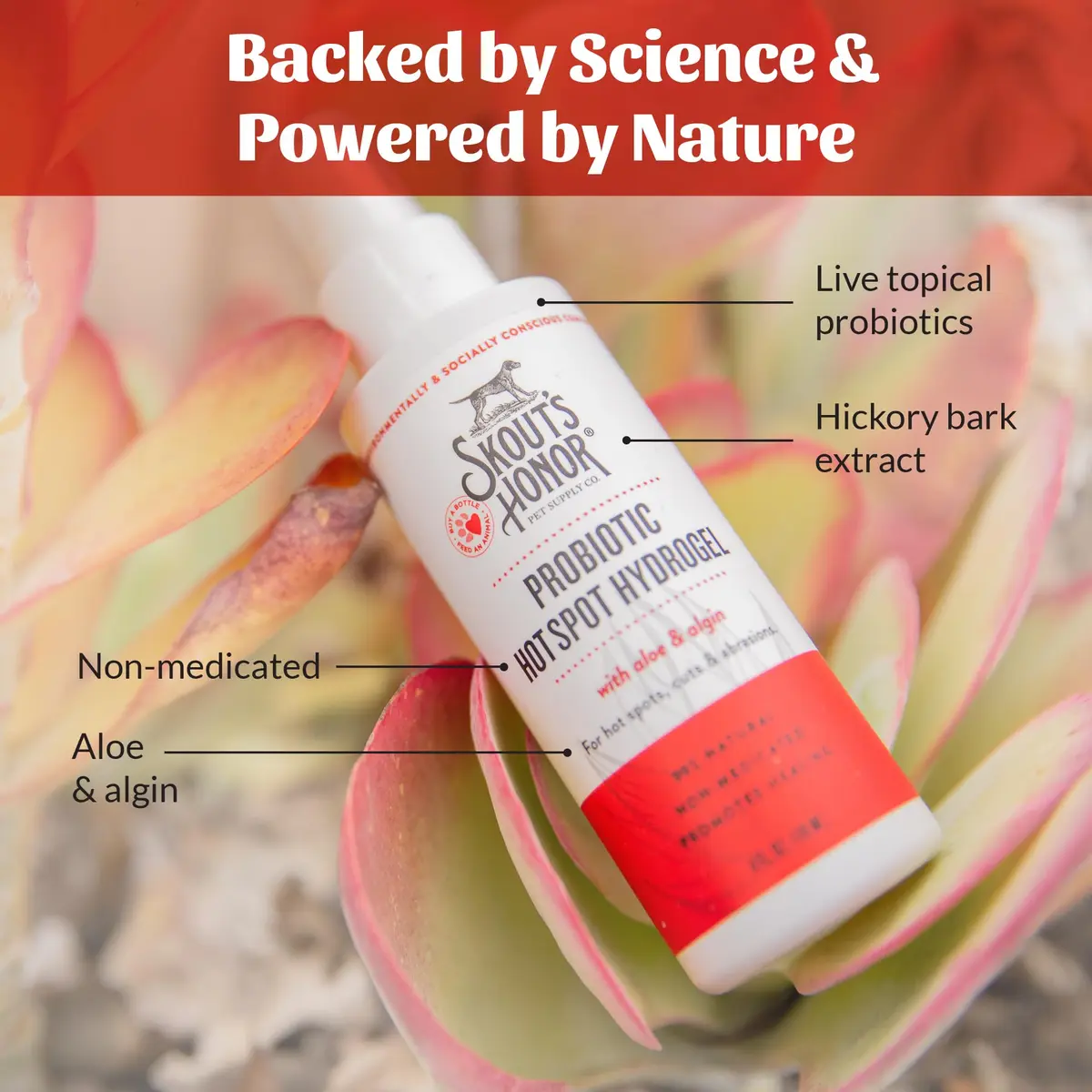 SKOUT'S HONOR Probiotic Hot Spot Hydrogel for Dogs 4 oz | Soothes & Heals Skin - view 5