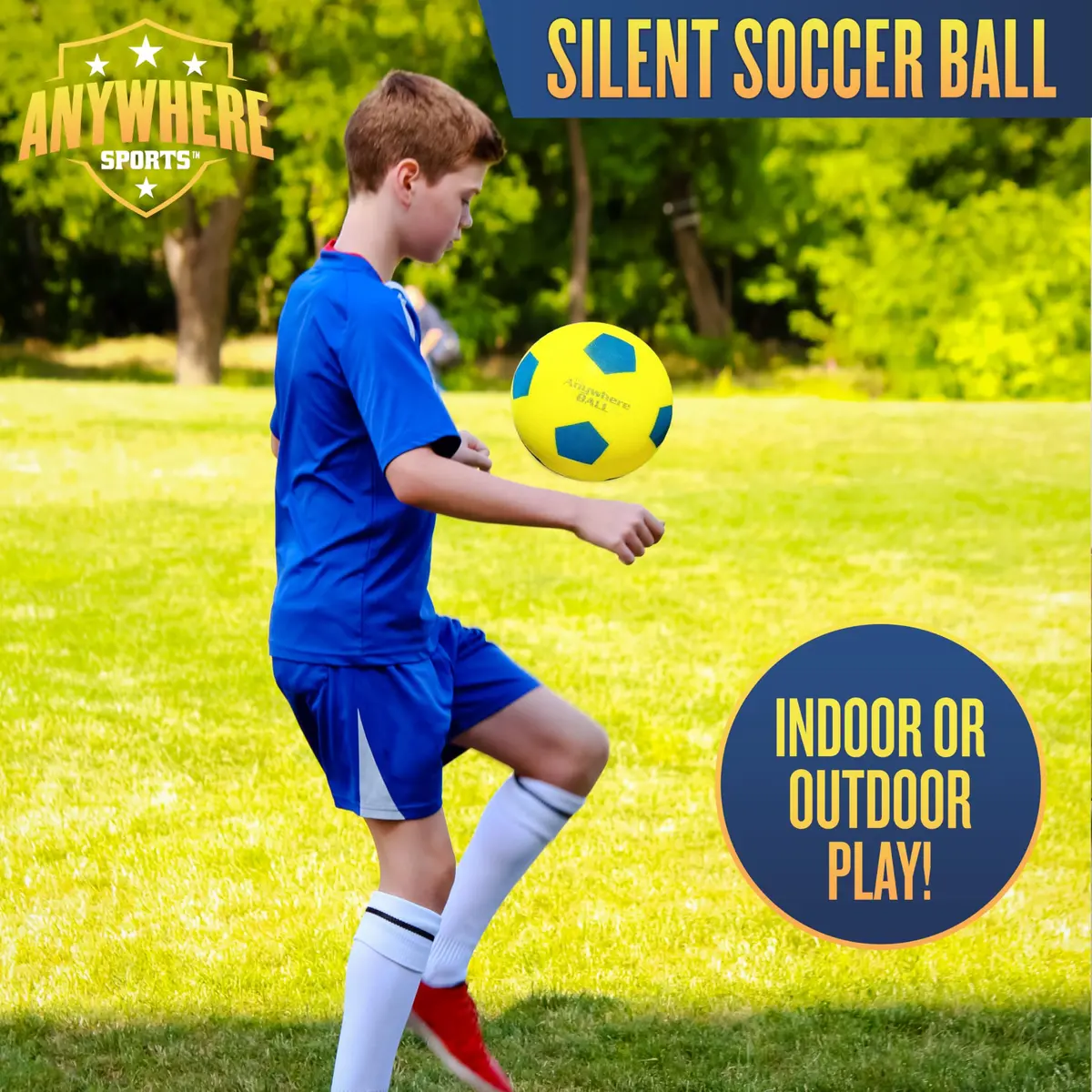 Anywhere Sports Silent Soccer Ball 8-inch | Indoor Foam Practice for All Ages - view 5