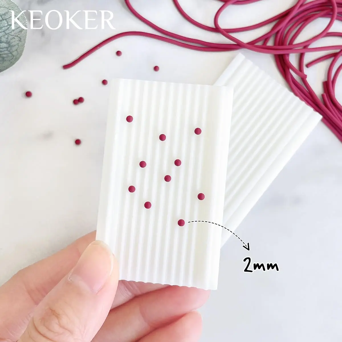 Keoker Polymer Clay Bead Roller 2mm | Bead Maker for Clay Jewelry & Crafts - view 3