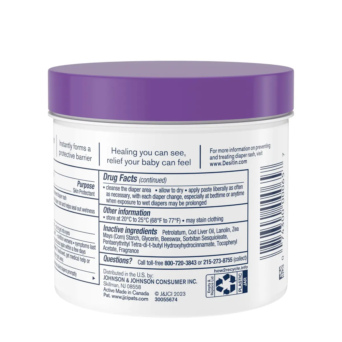 Desitin Maximum Strength Diaper Rash Cream 40% Zinc Oxide 907g (32oz) | Hypoallergenic Skin Protectant - view 7