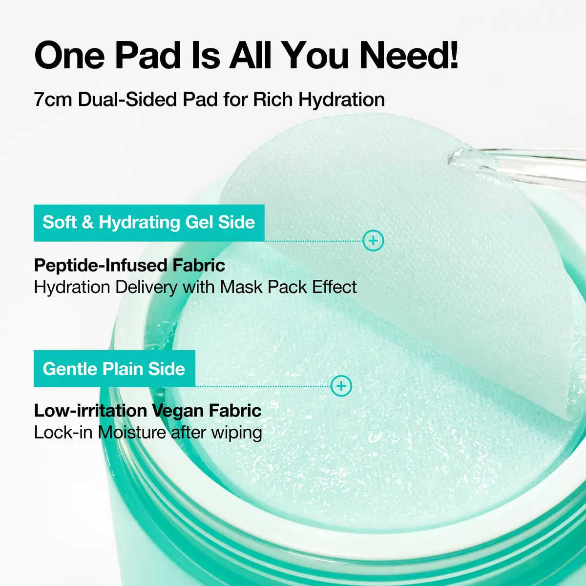 ANUA PDRN 100 Hyaluronic Acid Toner Pad, 6.1 fl oz (180 ml), 60 Count | Hydrating & Radiance Boosting - view 5