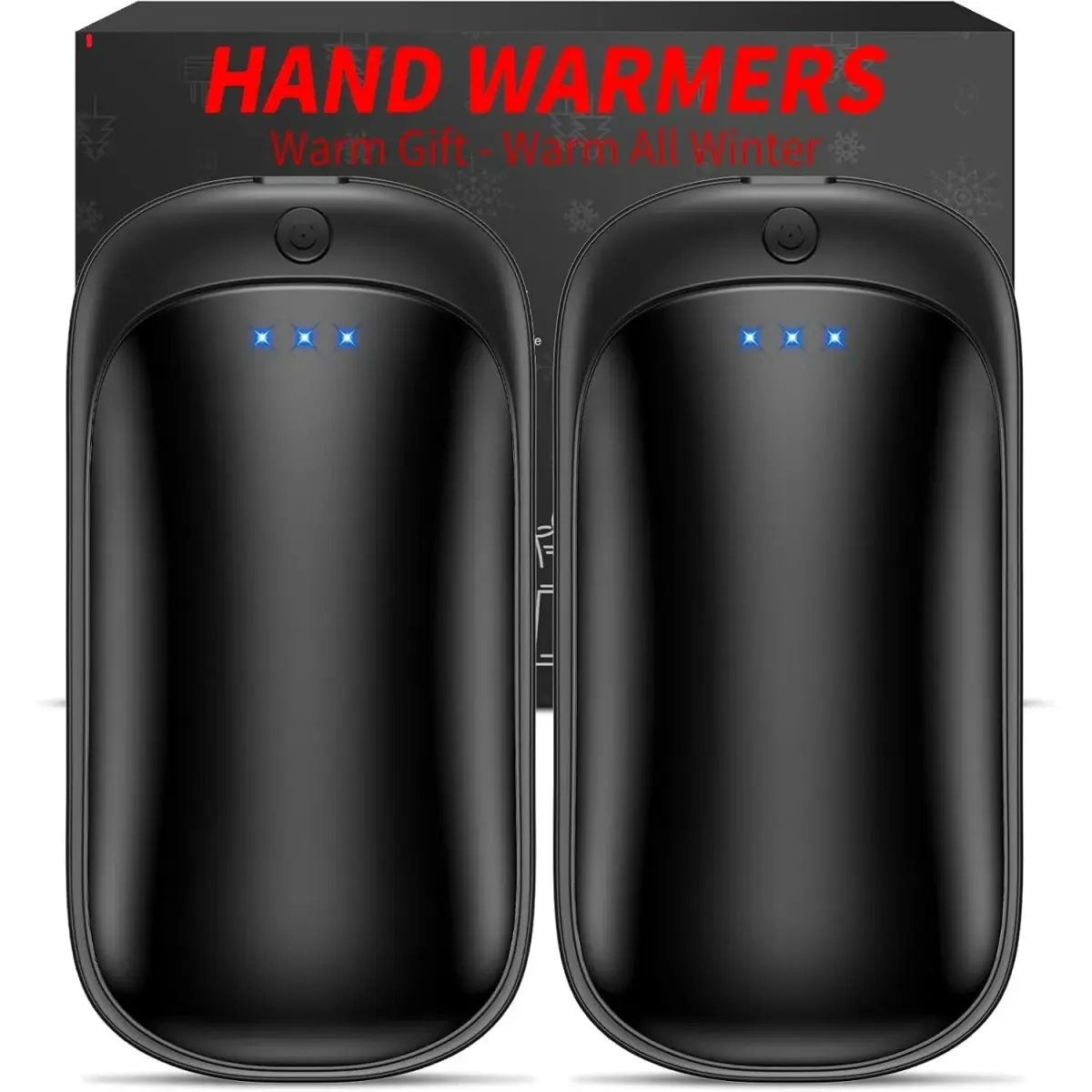 Lerat Rechargeable Hand Warmers 2 Pack (3.32" x 1.8" x 0.79") | 3 Heat Settings, 6-12 Hour Warmth - main product image