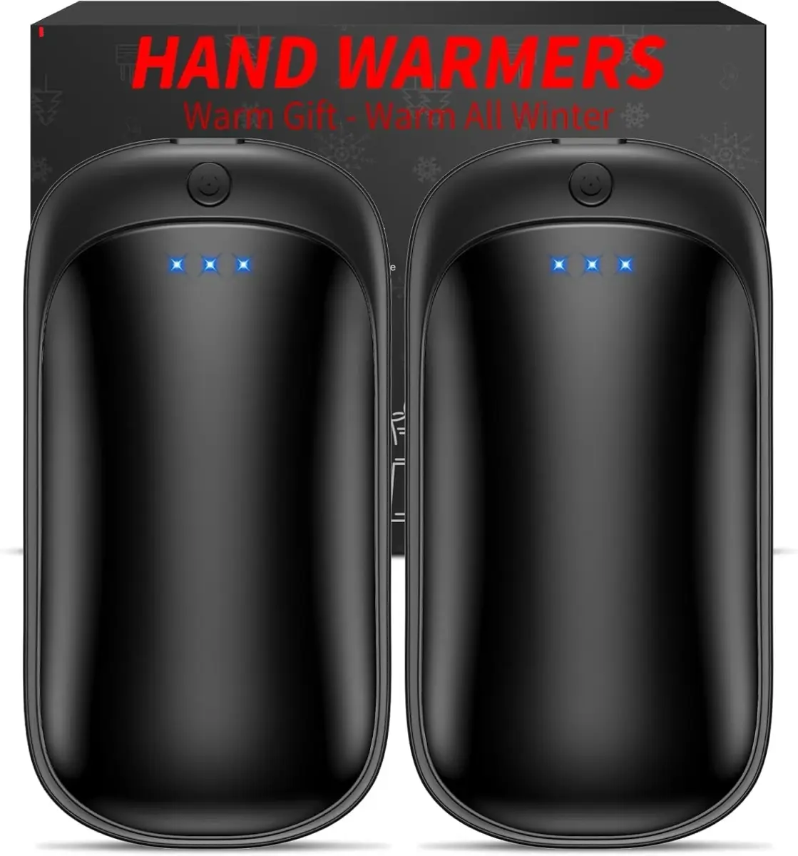 Lerat Rechargeable Hand Warmers 2 Pack (3.32" x 1.8" x 0.79") | 3 Heat Settings, 6-12 Hour Warmth - main product image
