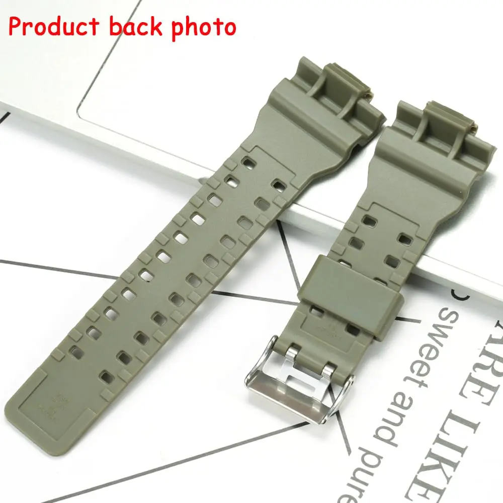XBHSW Resin Replacement Watch Band for Casio G-Shock GA/GD Series 22mm (0.87 inch) Camouflage Military Green | Durable & Waterproof - view 4