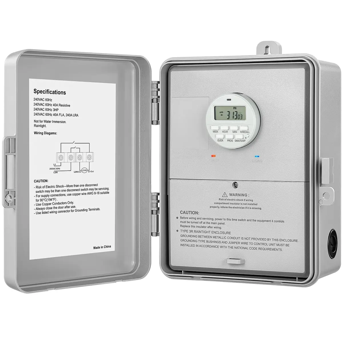 SURAIELEC Digital Pool Timer 40AMP 240V | 7-Day Programmable Control for Pool Pumps - main product image