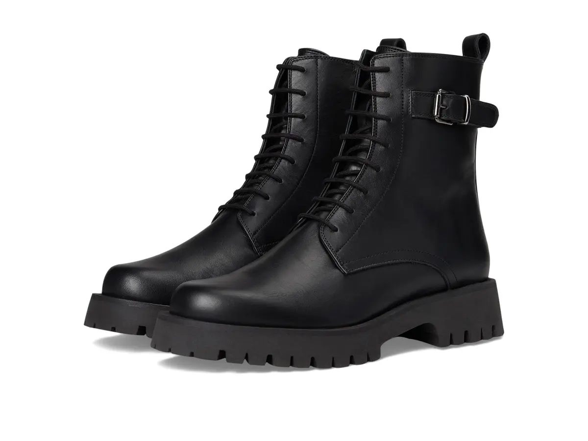 C LA CANADIENNE Goldy Black Women's Ankle Boot 10 | Waterproof Suede with Chunky Lug Sole - main product image