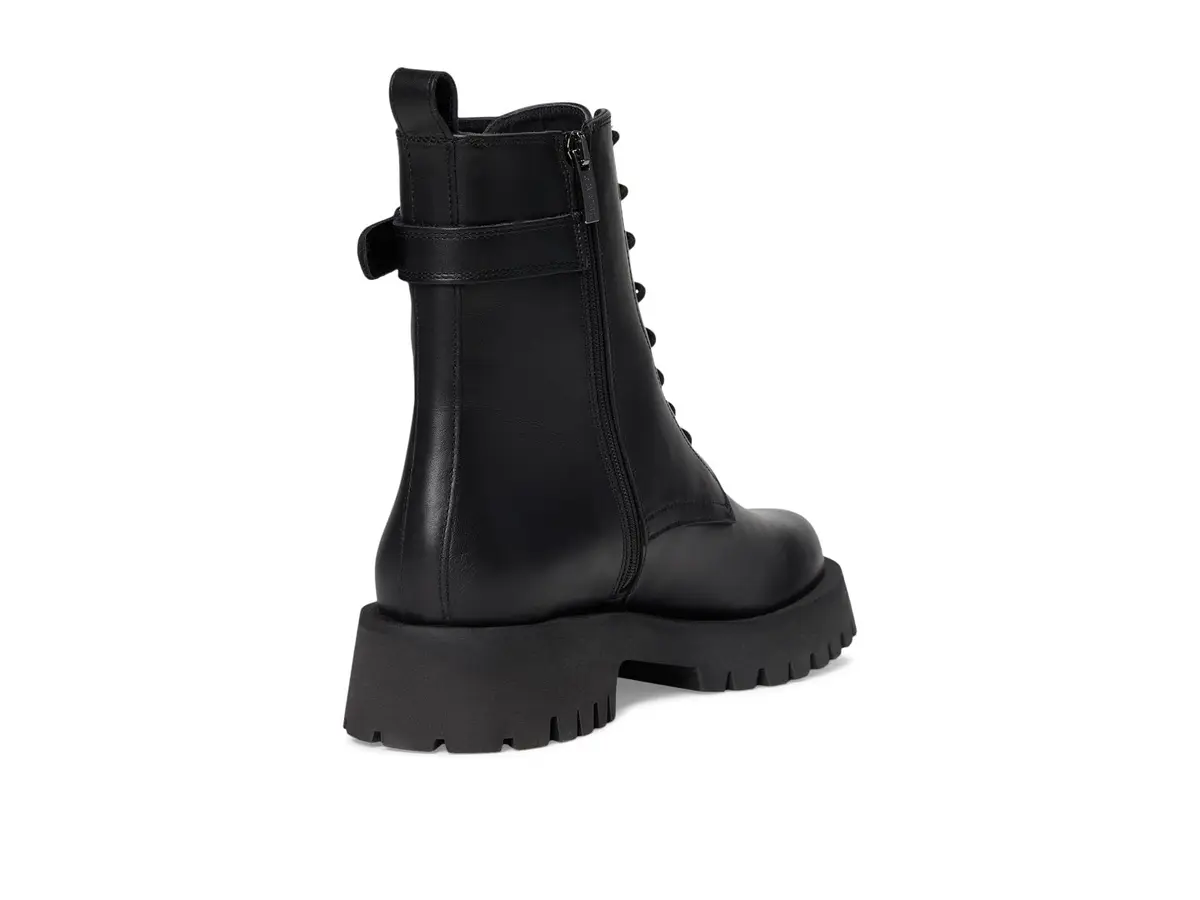 C LA CANADIENNE Goldy Black Women's Ankle Boot 10 | Waterproof Suede with Chunky Lug Sole - view 5