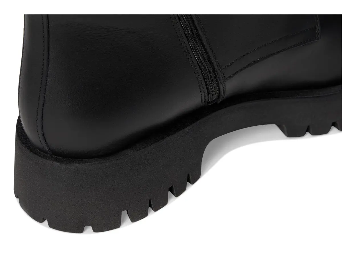 C LA CANADIENNE Goldy Black Women's Ankle Boot 10 | Waterproof Suede with Chunky Lug Sole - view 6