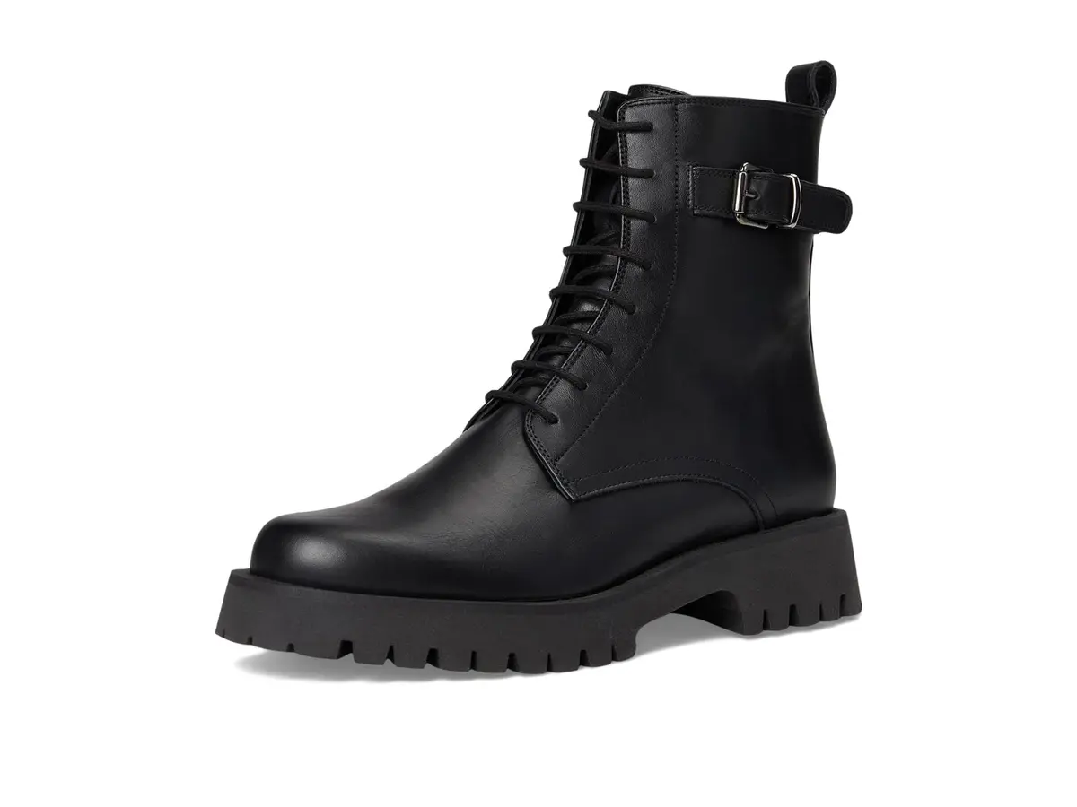 C LA CANADIENNE Goldy Black Women's Ankle Boot 10 | Waterproof Suede with Chunky Lug Sole - view 7