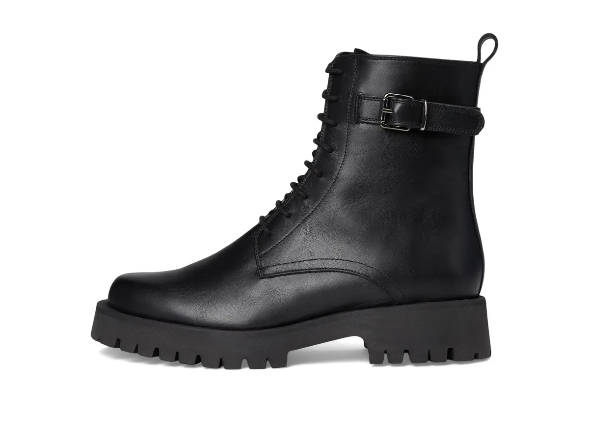 C LA CANADIENNE Goldy Black Women's Ankle Boot 10 | Waterproof Suede with Chunky Lug Sole - view 4