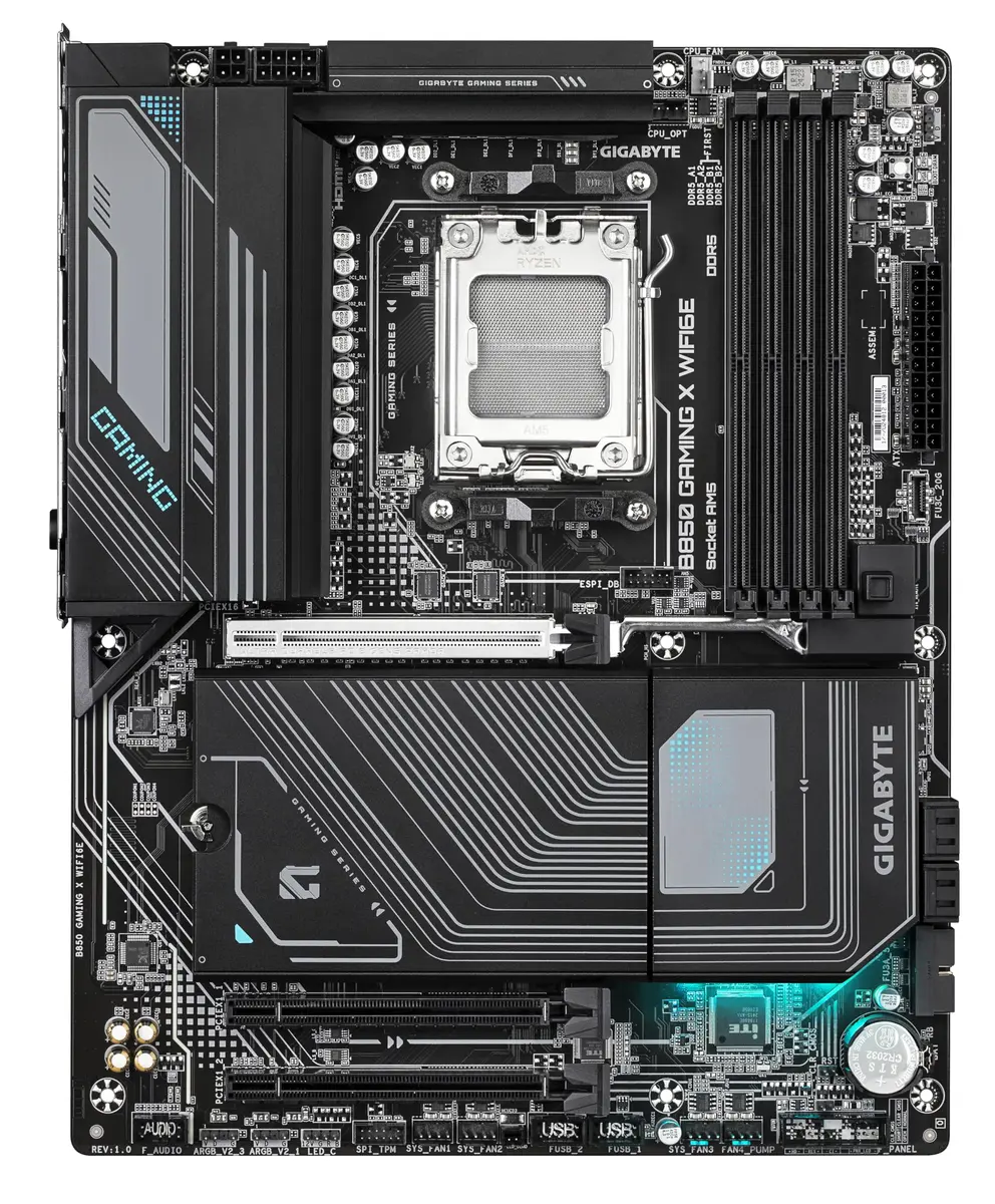 GIGABYTE B850 GAMING X WIFI6E Motherboard | AMD Ryzen 9000 Series, DDR5 OC, PCIe 5.0, WIFI 6E, 12+2+2 VRM - view 2