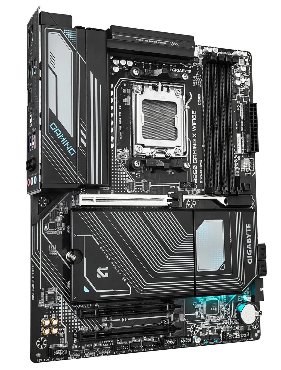 GIGABYTE B850 GAMING X WIFI6E Motherboard | AMD Ryzen 9000 Series, DDR5 OC, PCIe 5.0, WIFI 6E, 12+2+2 VRM - view 3
