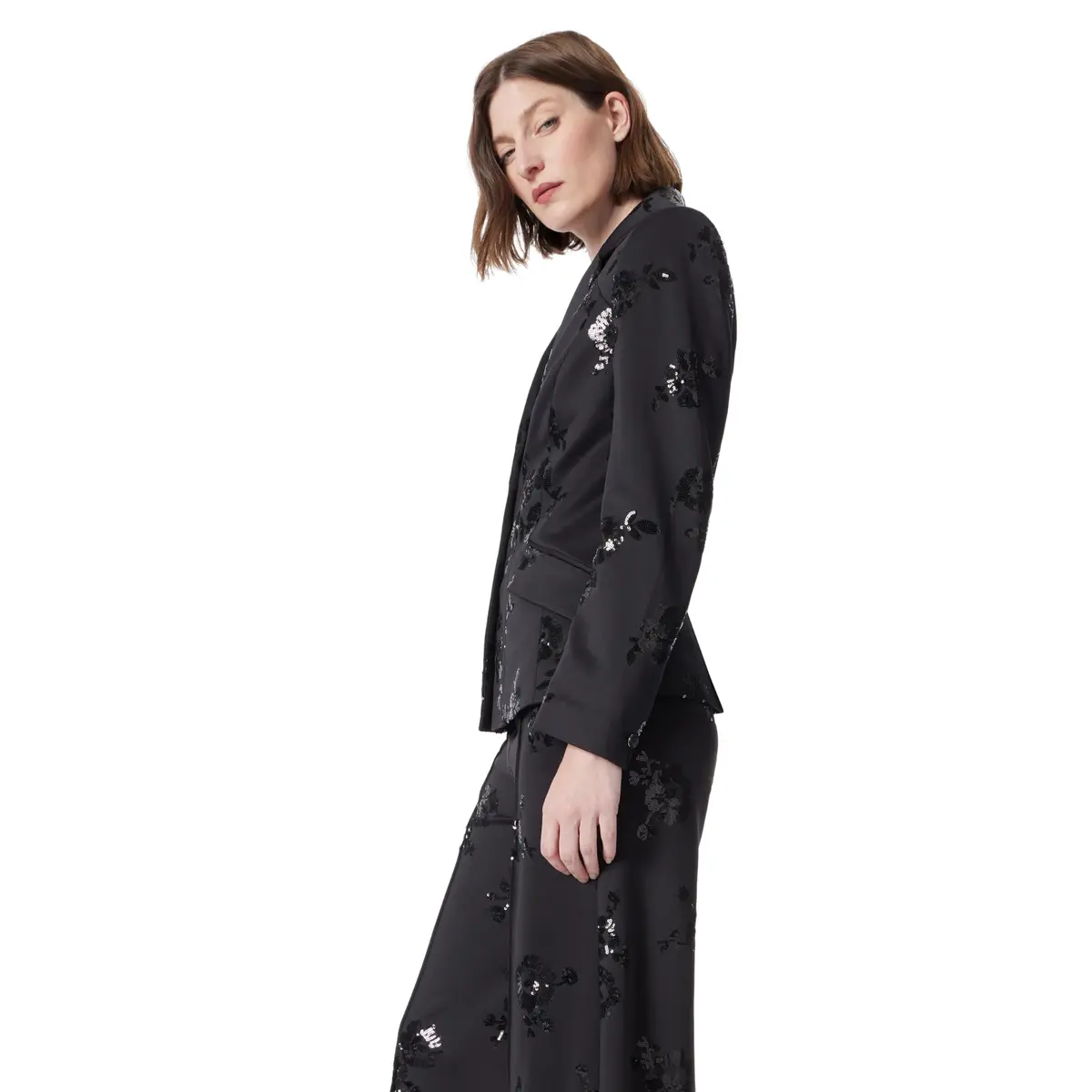 DEE OCLEPPO Womens Angela Seamed Double Button Blazer 26in | Chic, Versatile & Imported - view 2