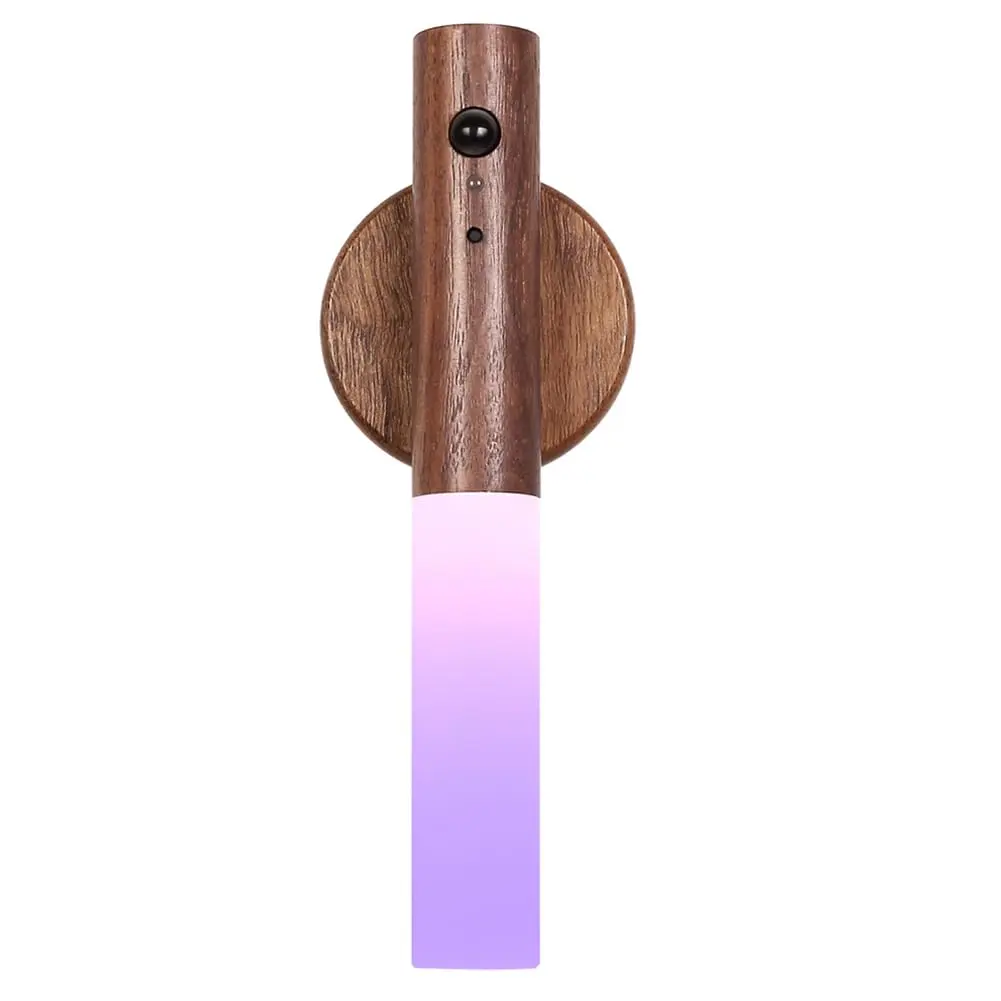 LANDGOO Wooden Motion Sensor Night Light | Handmade Wooden Design with Motion Detection & Warm Light - main product image