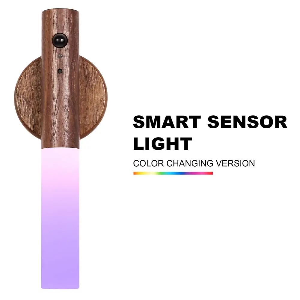 LANDGOO Wooden Motion Sensor Night Light | Handmade Wooden Design with Motion Detection & Warm Light - view 5