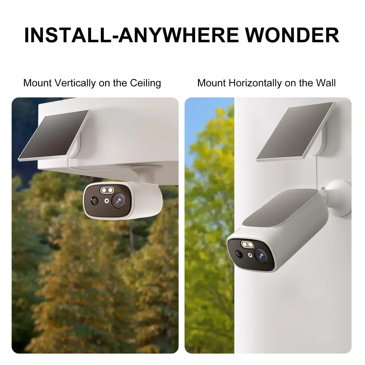 Camoon 2K Solar Security Camera Wireless Outdoor (1 Cam) with Dual Solar Panels | Continuous Power for Home Security - view 5