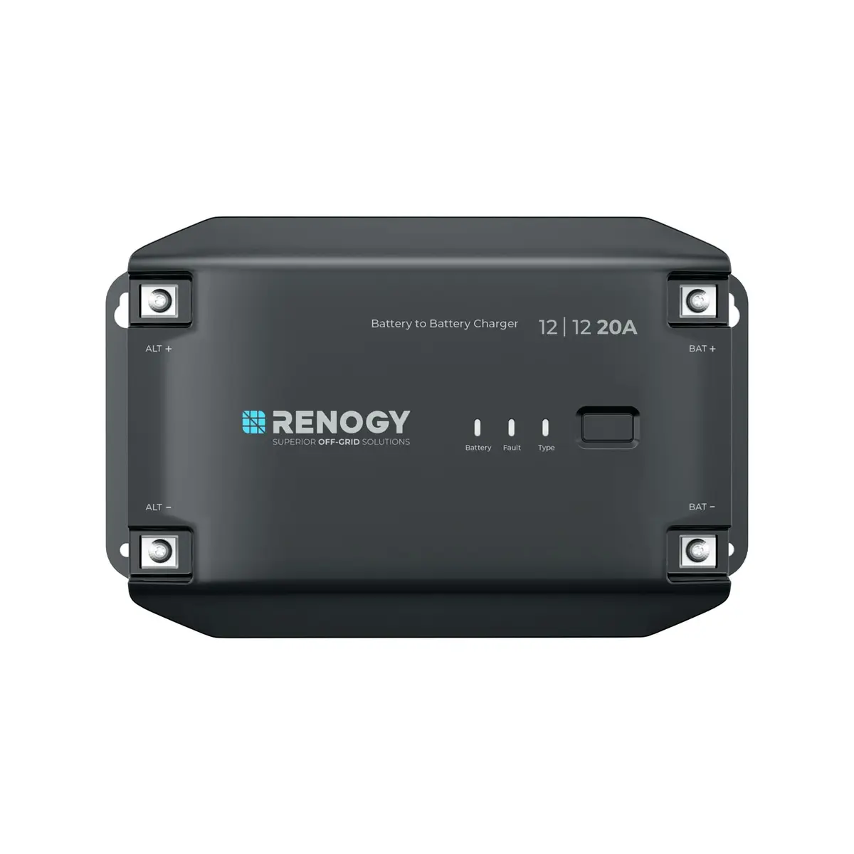 Renogy 12V 20A Battery Charger | Multi-Stage Charging & Bluetooth (100-120c) - main product image
