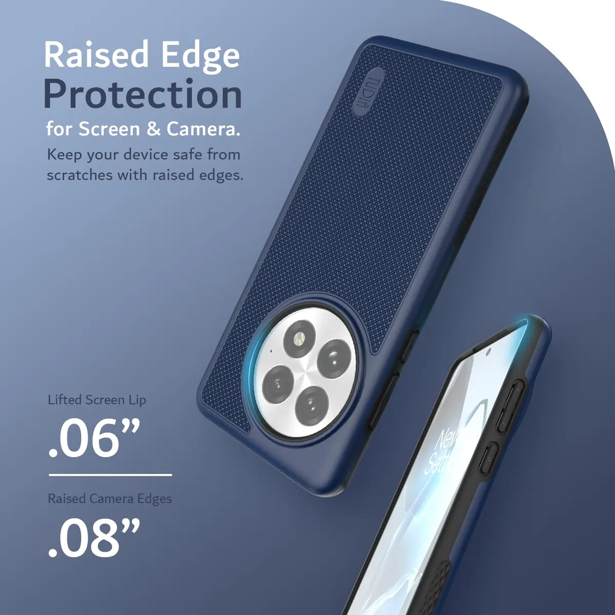 TUDIA MergeGrip Cell Phone Case for OnePlus 13 5G (2025) Indigo Blue | Military-Grade Dual Layer Protection - view 4