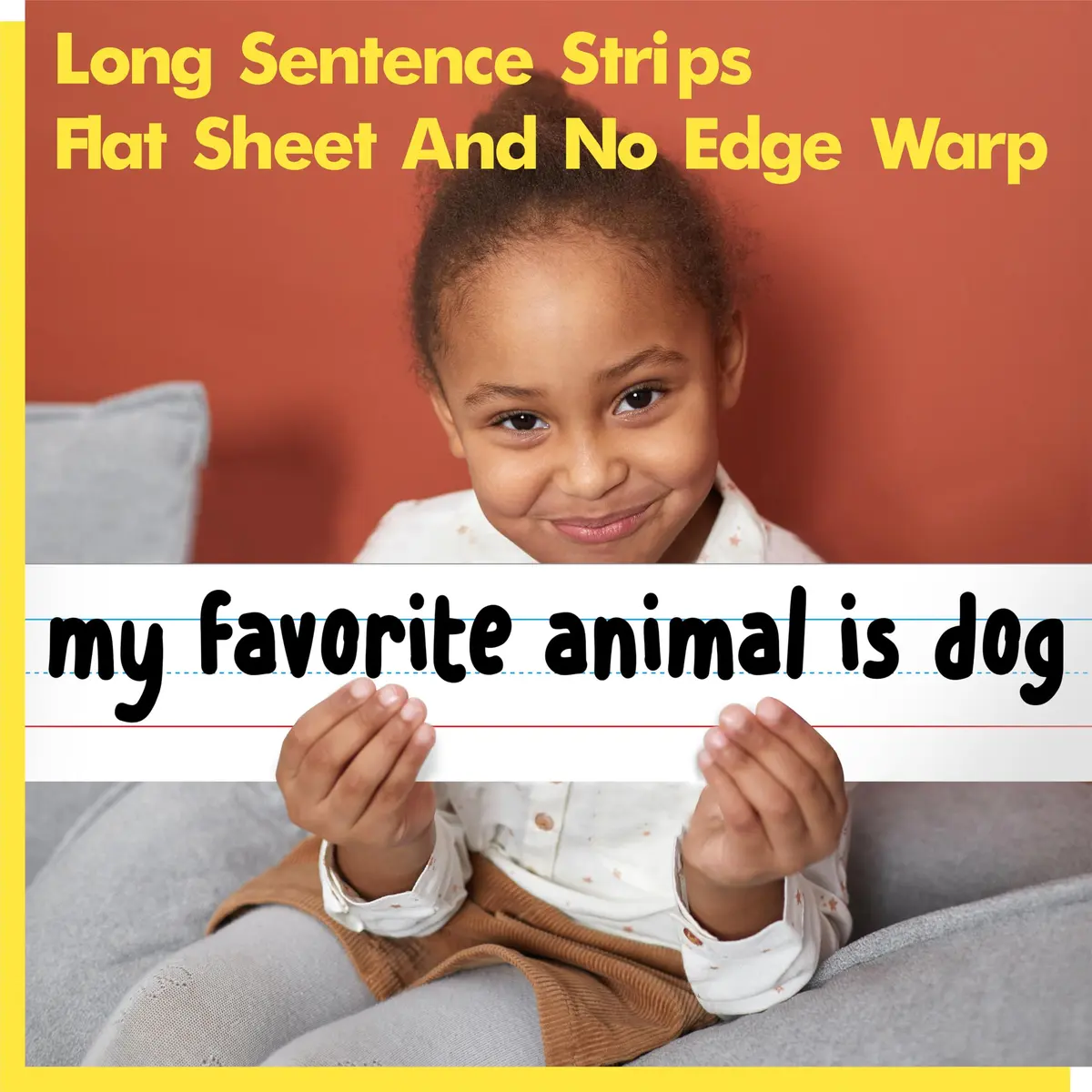 Gethelud 100 Pack Sentence Strips 17” x 3” | Classroom Handwriting Practice Tool - view 5