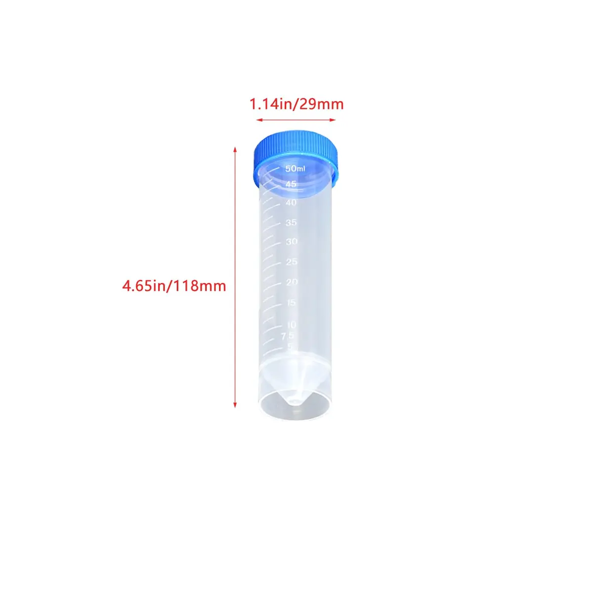 UtySty Coffee Bean Storage Tubes 50ml | 10 Pack with Scale & Seal (118*29mm, White) - view 2