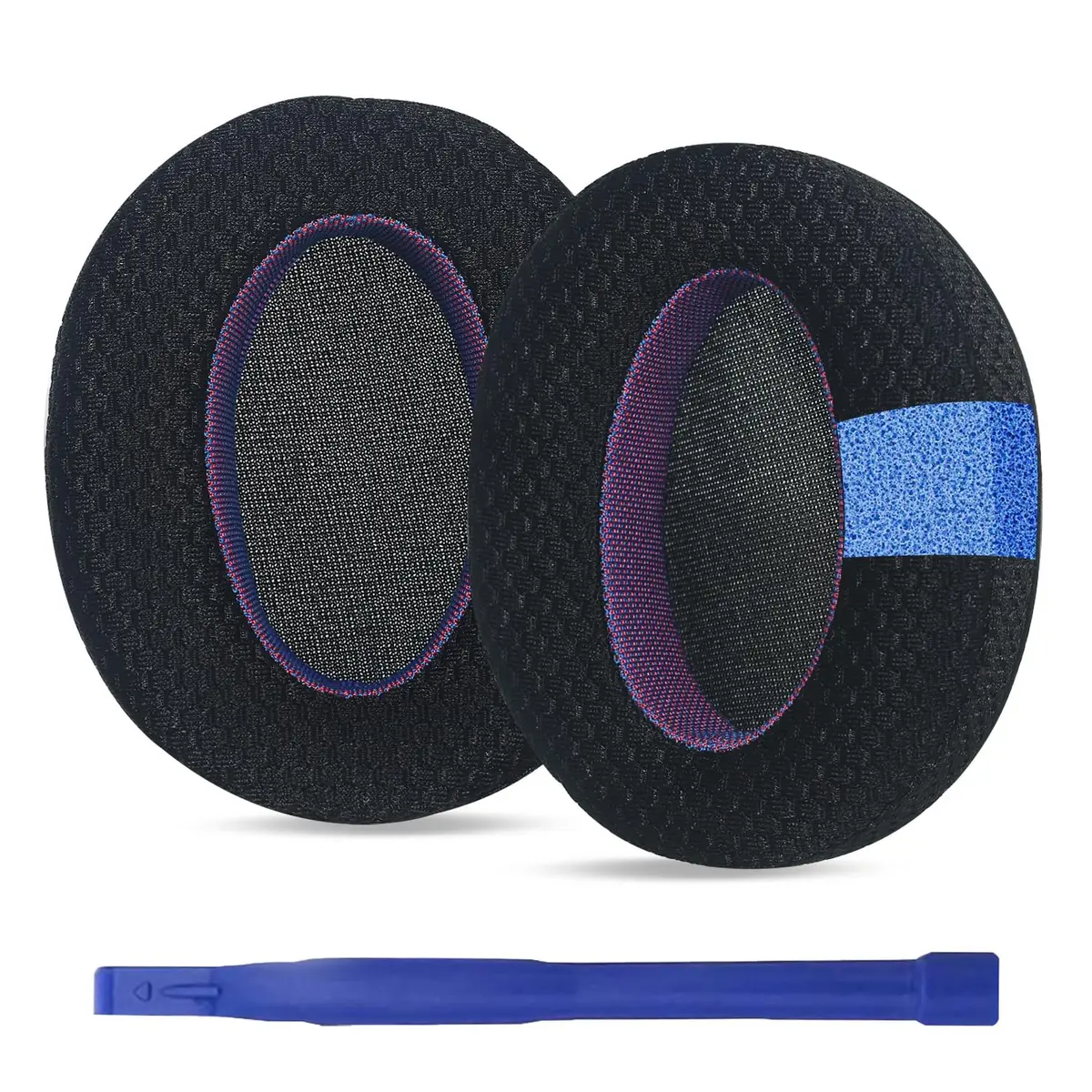Adhiper Mesh Ear Pads for Sony WH-CH720N WH-CH710N, Black & Purple Edition | Breathable Comfort & Enhanced Sound - main product image