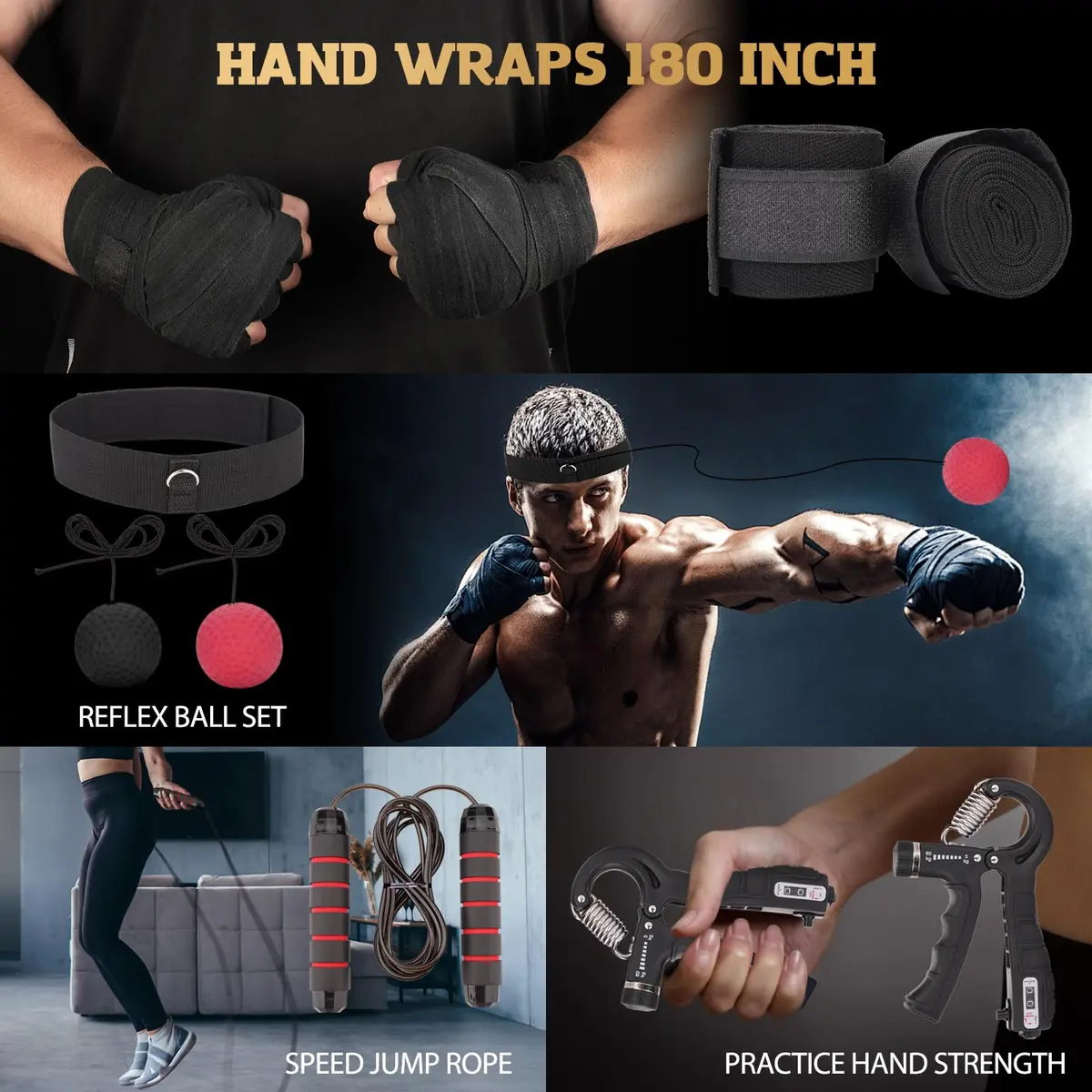 xffzroom Punching Bag for Adults, 4ft PU Leather | Heavy Boxing Set with Gloves & Accessories - view 6