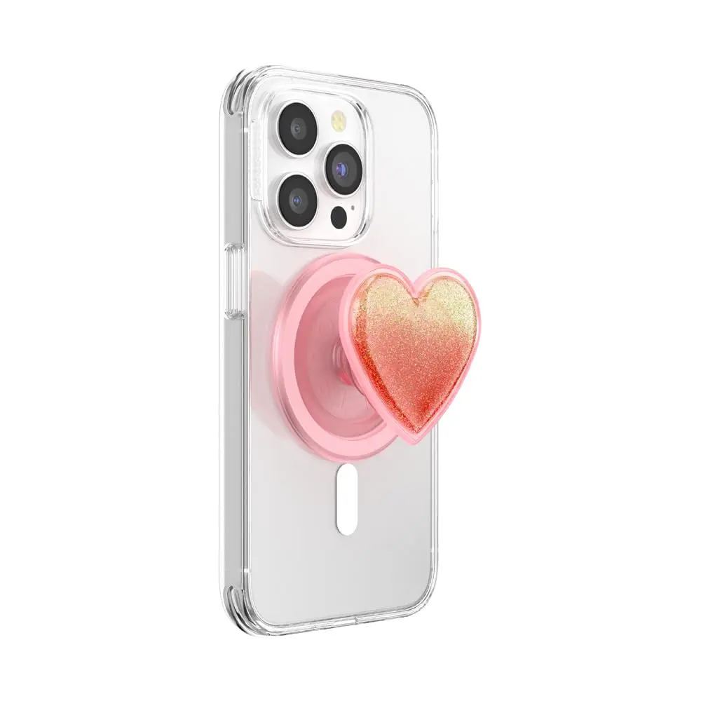PopSockets Phone Grip for MagSafe Tidepool Heart | Magnetic Stand & Grip, Slim, Heart Design - main product image