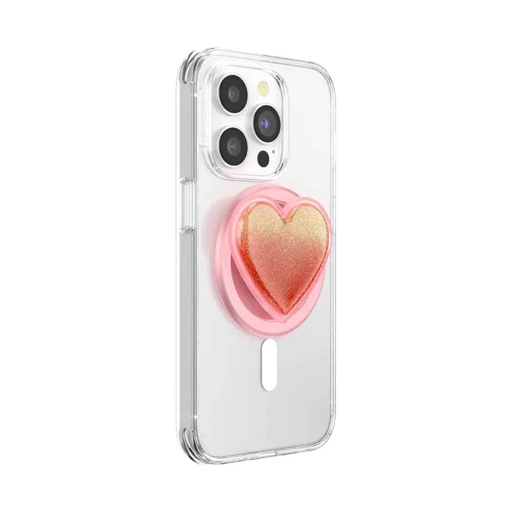 PopSockets Phone Grip for MagSafe Tidepool Heart | Magnetic Stand & Grip, Slim, Heart Design - view 2