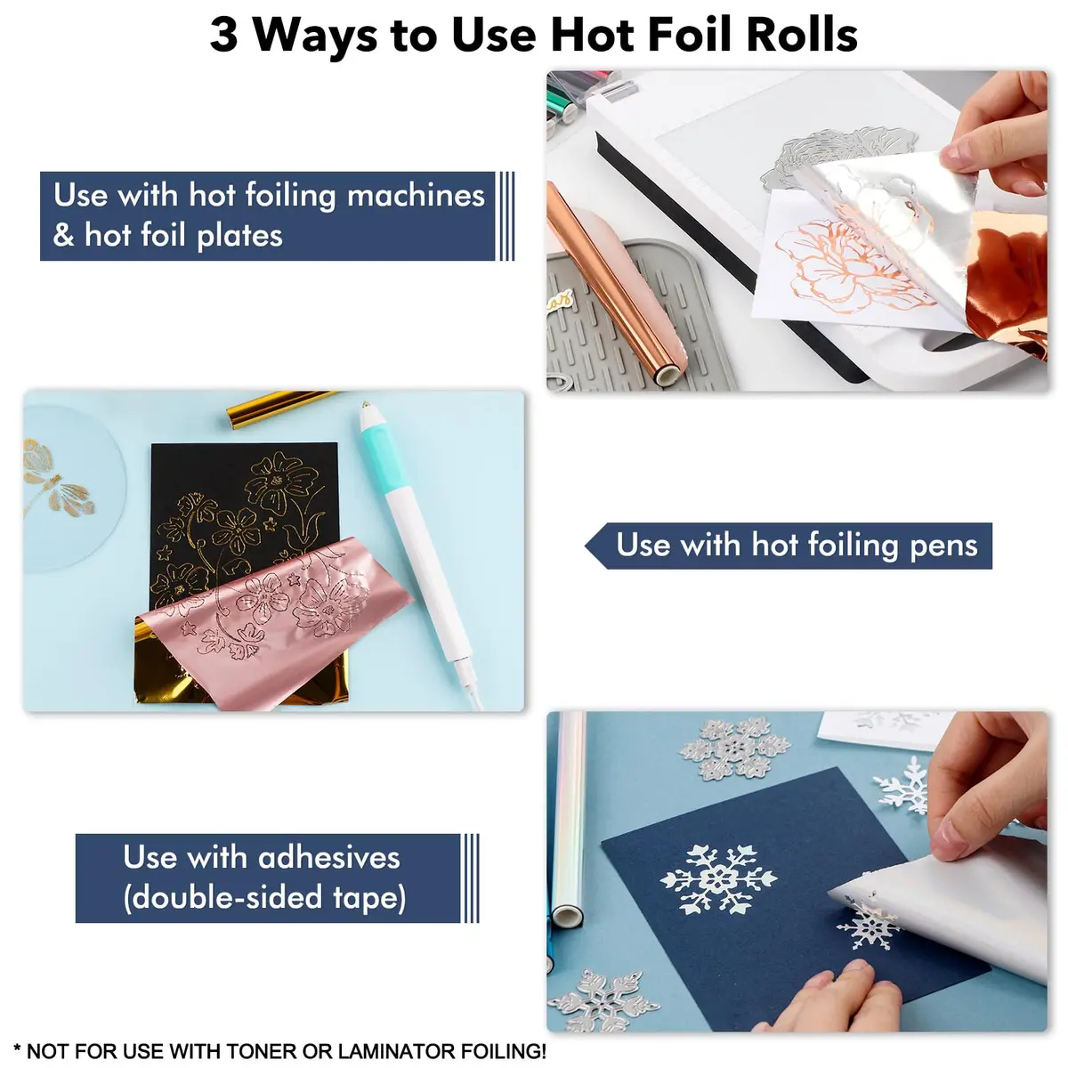 CYFUN DESIGN Hot Foil Pen & Roll Set | USB Powered Heat Foil Pen with 13 Rolls for Card Making - view 6