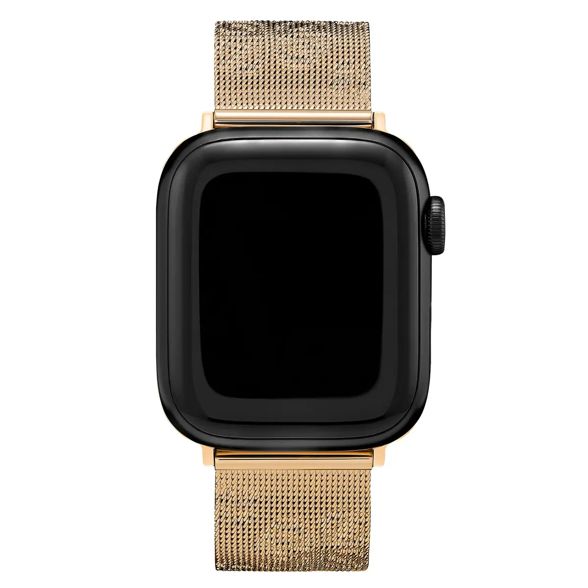 Olivia Burton Apple Watch Strap Mesh Bracelet Gold 38mm 40mm 41mm | Chic Floral Interchangeable Band - main product image