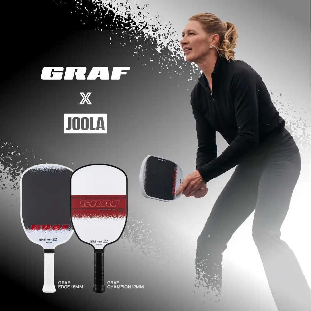 JOOLA Graf Champion 12mm Pickleball Paddle | Agassi Shape for Enhanced Spin & Control - view 6