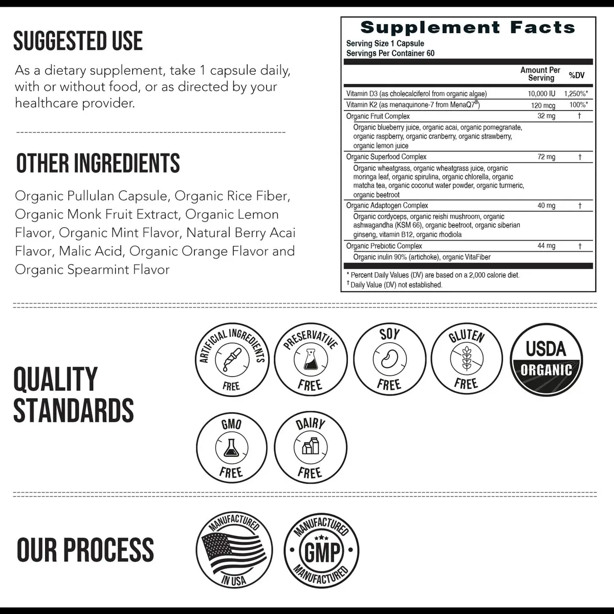 Triquetra Health Organic Plant D3 + K2 | 10,000 IU D3 + 120 mcg K2 | Vegan, Organic, Vegan, 60 Count - view 8