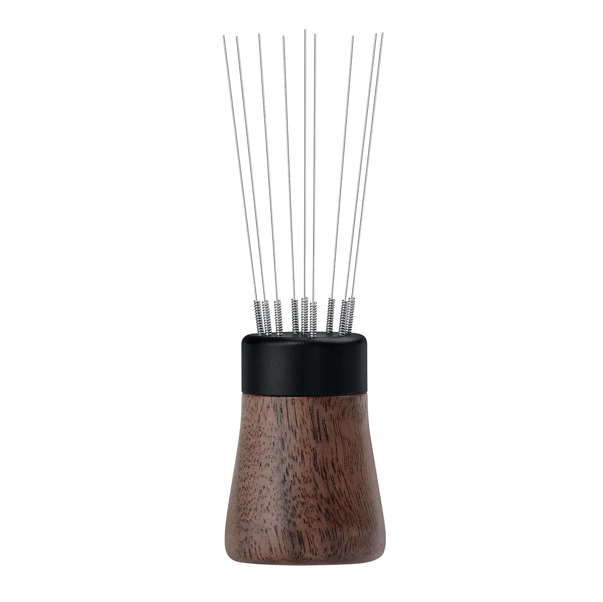 Normcore WDT Tool V2.1 with Stand, 9 Prong 0.23mm Espresso Distribution Tool, Weiss Distribution Technique, Magnetic Coffee Stirrer with 5 Extra Needles, American Walnut Wood Handle - view 7