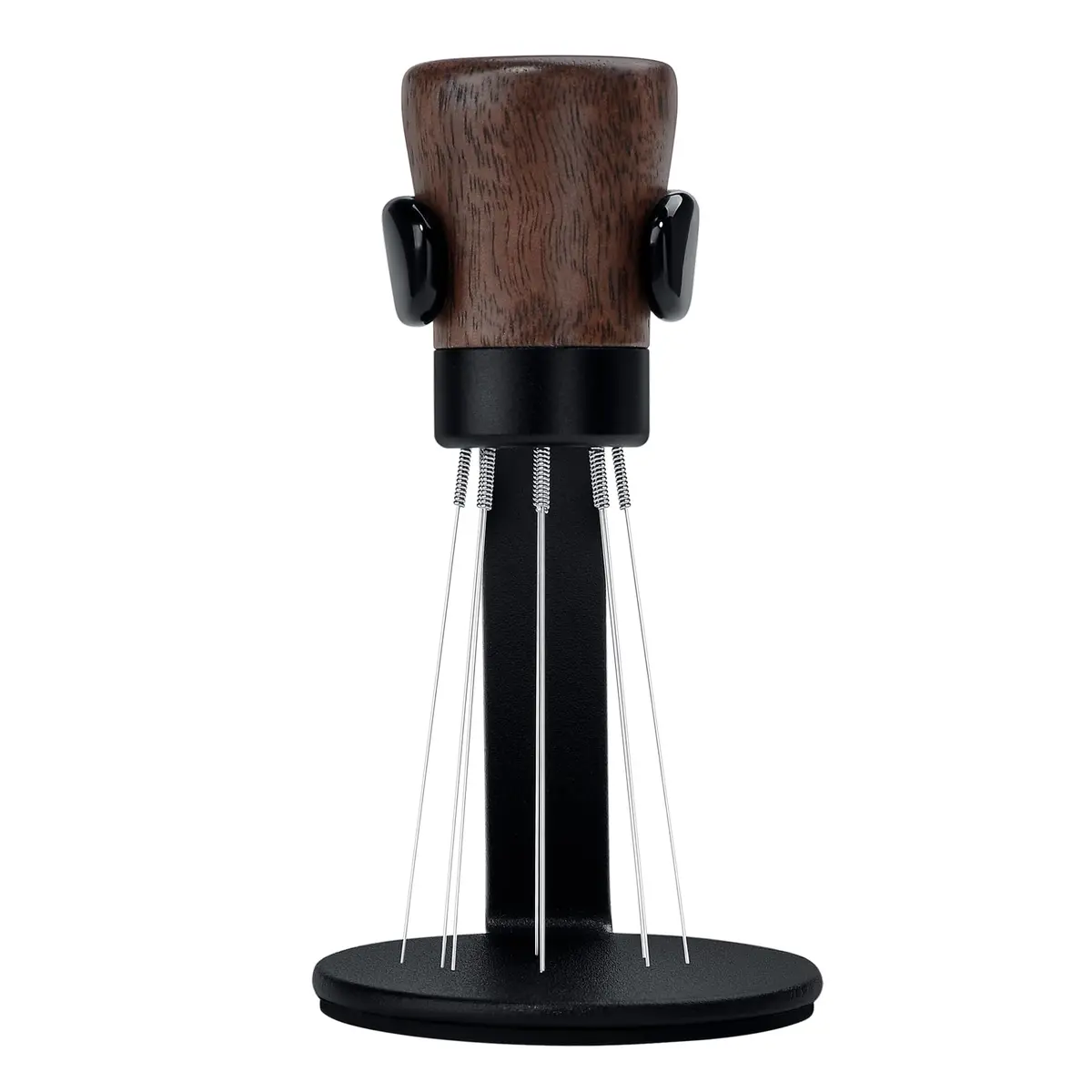Normcore WDT Tool V2.1 with Stand, 9 Prong 0.23mm Espresso Distribution Tool, Weiss Distribution Technique, Magnetic Coffee Stirrer with 5 Extra Needles, American Walnut Wood Handle - view 3