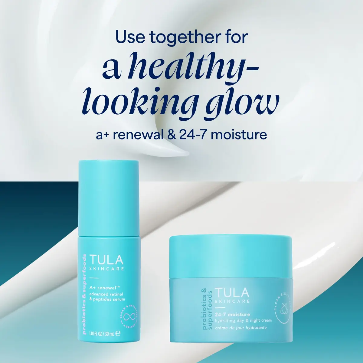TULA A+ Renewal Advanced Retinal + Peptides Night Facial Serum, 1.01 fl oz | Hydrating, anti-aging night serum with retinoids & peptides - view 7