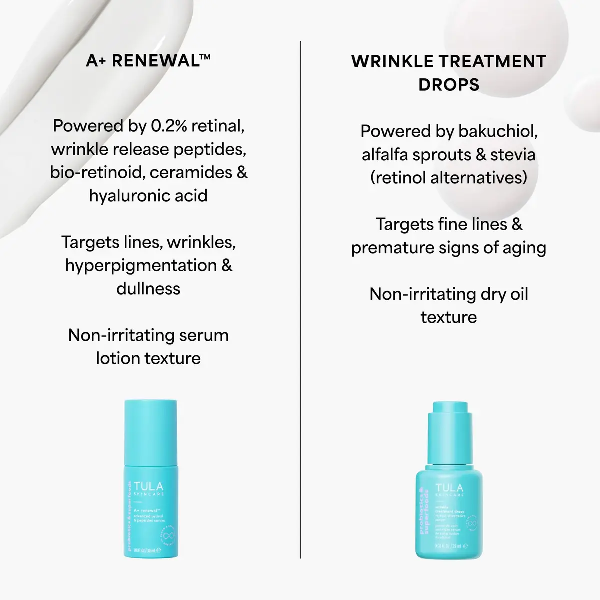TULA A+ Renewal Advanced Retinal + Peptides Night Facial Serum, 1.01 fl oz | Hydrating, anti-aging night serum with retinoids & peptides - view 8