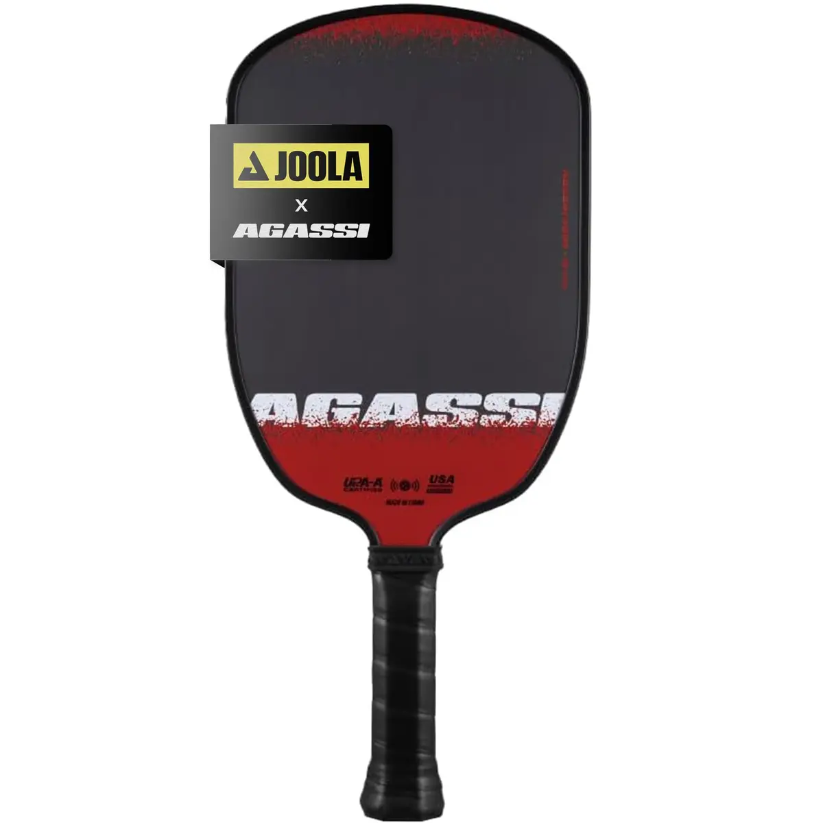 JOOLA Agassi Edge 16mm Pickleball Paddle | Carbon Fiber Spin & Control | USAP & UPA-A Certified (70-120c) - main product image