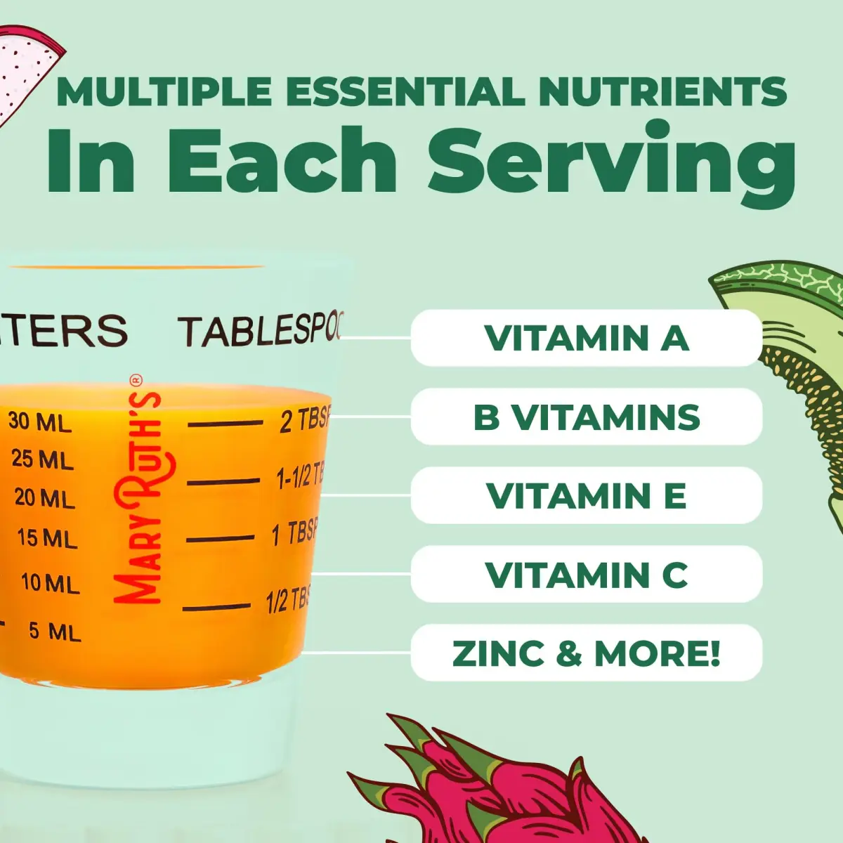 MARYRUTH'S Liquid Multivitamin + Hair Growth 440ml (15.22 Fl Oz) | Clinically Thicker Hair with Lustriva - view 5