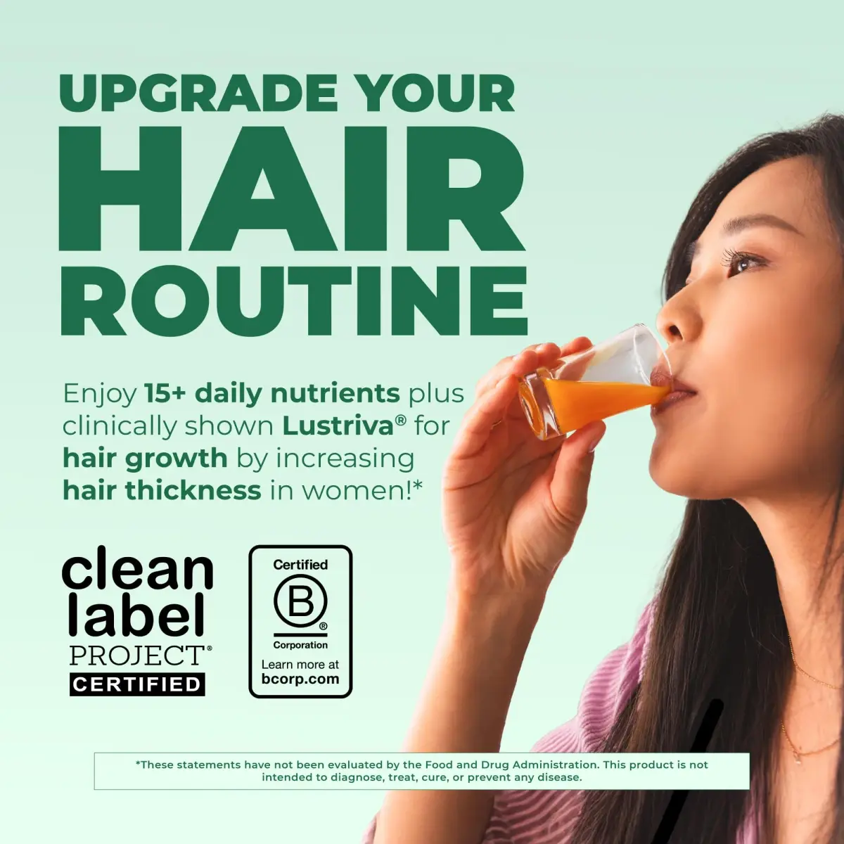 MARYRUTH'S Liquid Multivitamin + Hair Growth 440ml (15.22 Fl Oz) | Clinically Thicker Hair with Lustriva - view 2